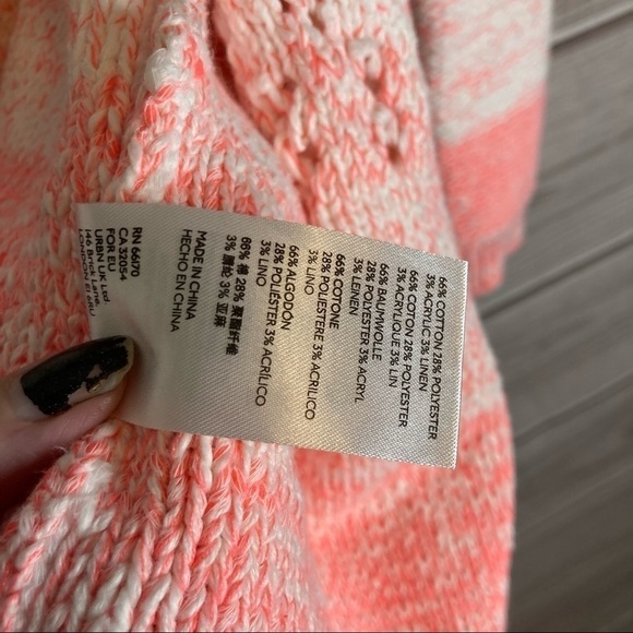 Anthropologie Faustia White and Pink Ombre Knit Cardigan - Picture 11 of 11
